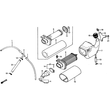 185/200 AIR CLEANER 80-82