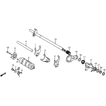 SHIFT DRUM + SHIFT FORK