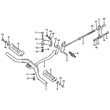 BRAKE PEDAL + STEP BAR