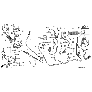 HANDLE LEVERS + SWITCHES + CABLES