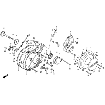 LEFT CRANKCASE COVER