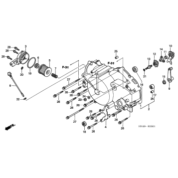 FRONT CRANKCASE COVER (MT)