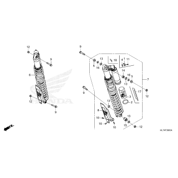 REAR SHOCK ABSORBER (1)