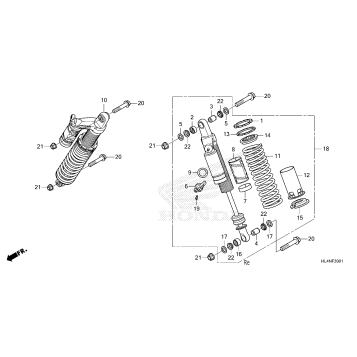 REAR SHOCK ABSORBER (2)