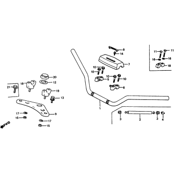 HANDLEBAR + TOP BRIDGE