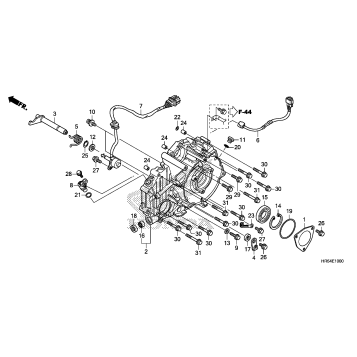 REAR CRANKCASE COVER