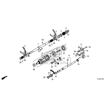 GEARSHIFT FORK (SUB      TRANSMISSION)