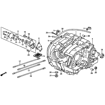 CRANKCASE + OIL PUMP