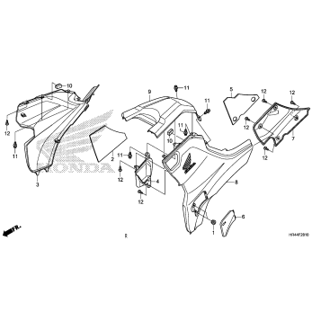 SIDE COVER + TANK COVER