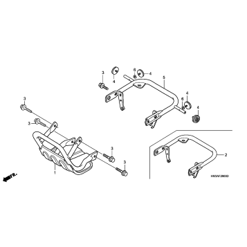 CARRY PIPE (TRX300EX'01-'06)