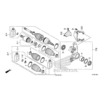 FRONT KNUCKLE@DRIVESHAFT