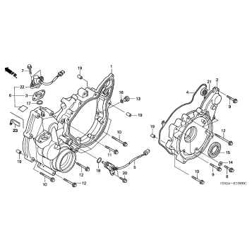 REAR CRANKCASE COVER