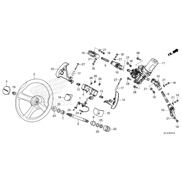 STEERING WHEEL@STEERING  SHAFT (2)