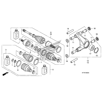 REAR KNUCKLE@REAR        DRIVESHAFT
