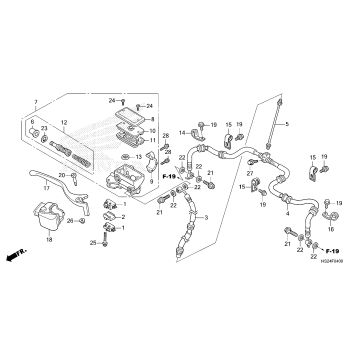 FRONT BRAKE MASTER       CYLINDER