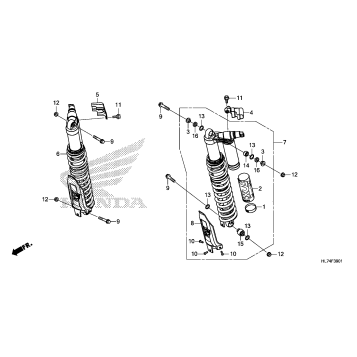 REAR SHOCK ABSORBER (2)