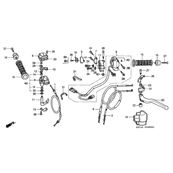HANDLE LEVERS + SWITCHES + CABLES