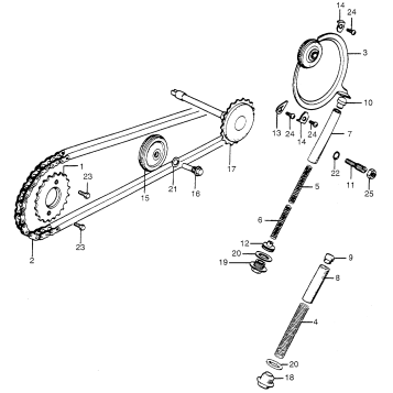 CAM CHAIN + TENSIONER