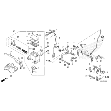 FRONT BRAKE MASTER       CYLINDER