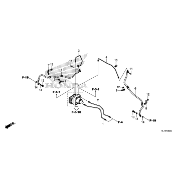 FRONT BRAKE PIPE@FRONT   BRAKE HOSE (1)