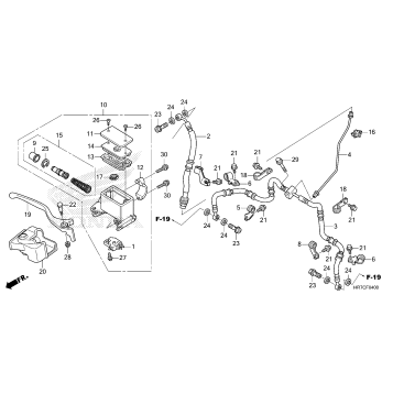 FRONT BRAKE MASTER       CYLINDER