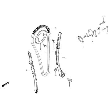 CAM CHAIN + TENSIONER
