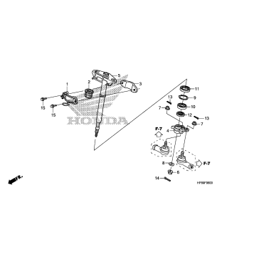 STEERING SHAFT (TRX500FE/FM)