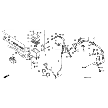 FRONT BRAKE MASTER CYLINDER ('06-)