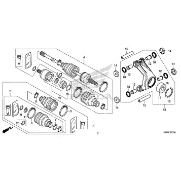 REAR KNUCKLE@REAR        DRIVESHAFT