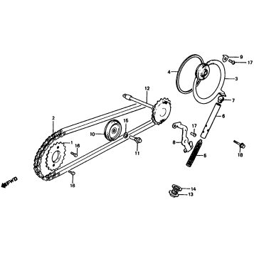CAM CHAIN + TENSIONER
