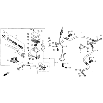 FRONT BRAKE MASTER CYLINDER