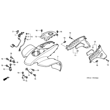 FRONT FENDER ('99-'04)