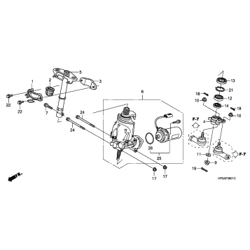 STEERING SHAFT (POWER STEERING) (TRX500FPE/FPM)