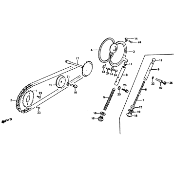 CAM CHAIN + TENSIONER