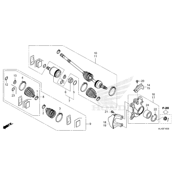 FRONT KNUCKLE@DRIVESHAFT