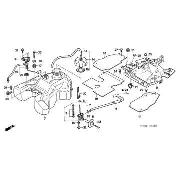 FUEL TANK (TRX500FA/FGA'05)