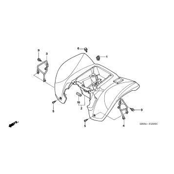 REAR FENDER ('01-'05)