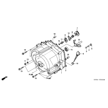 FRONT CRANKCASE COVER ('01-'05)