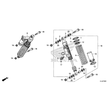 REAR SHOCK ABSORBER (2)