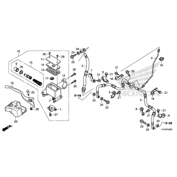 FRONT BRAKE MASTER       CYLINDER