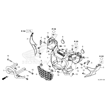 FRONT GRILLE@FRONT BUMPER
