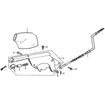 PARKING BRAKE + PARKING BRAKE CABLE
