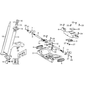 STEERING WHEEL + STEERING COLUMN + CONTROL LEVERS