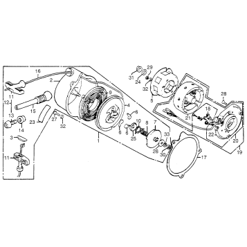 ALTERNATOR + RECOIL STARTER