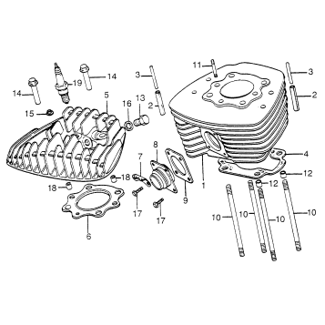 CYLINDER + CYLINDER HEAD
