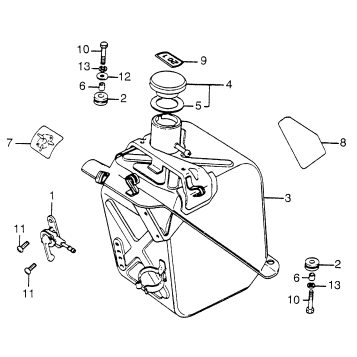 FUEL TANK + FUEL VALVE