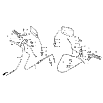 HANDLE SWITCHES + CABLES + MIRRORS +