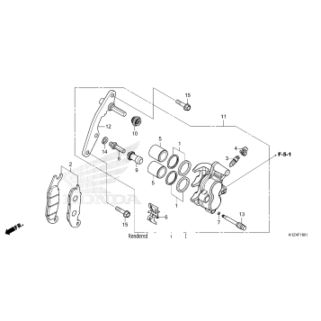 FRONT BRAKE CALIPER (2)