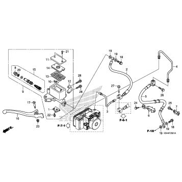FRONT BRAKE MASTER       CYLINDER (NSS300A)