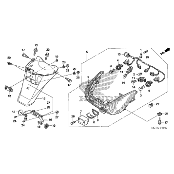 TAILLIGHT@REAR FENDER